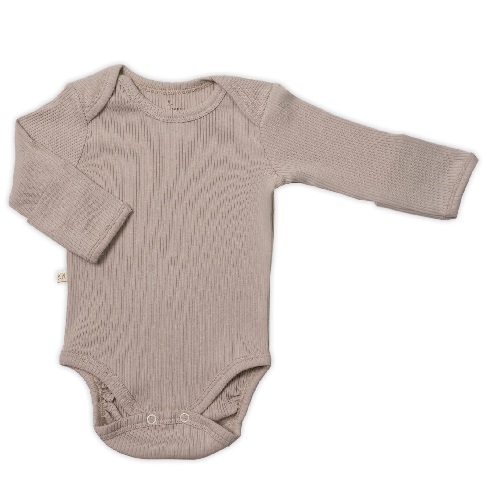 Pañalero Manga Larga Acanalado Taupe