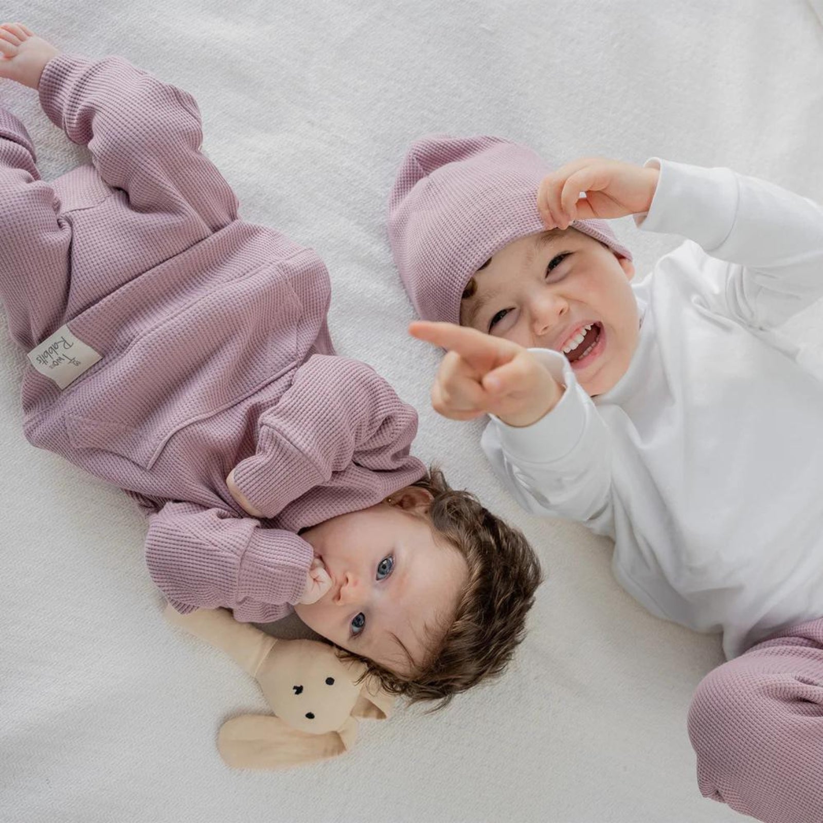 Conjunto Kid Waffle Mauve