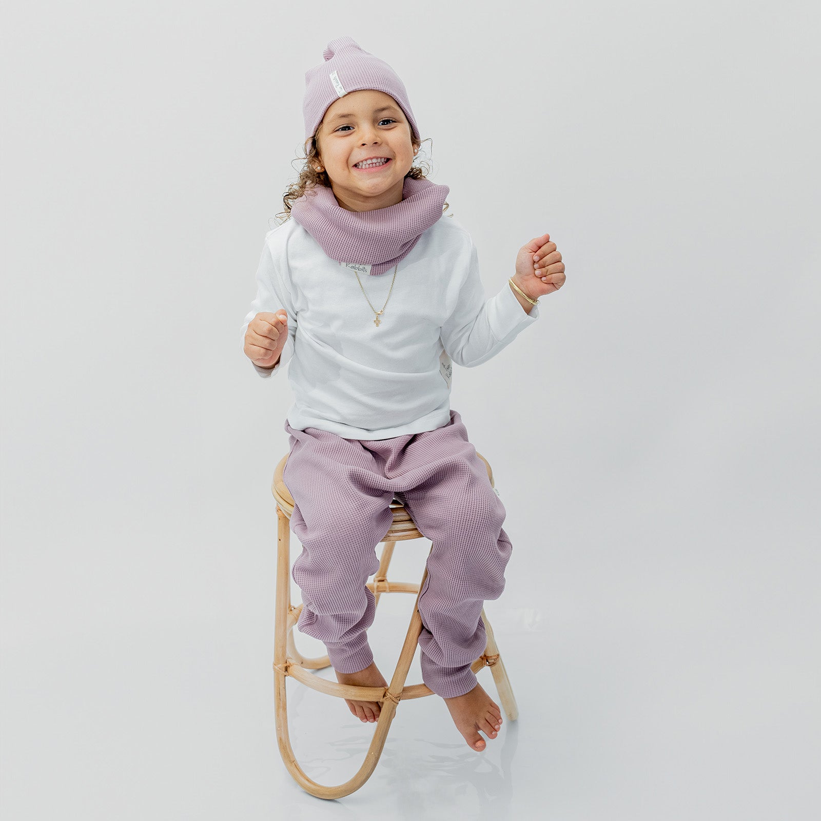 Cuello Waffle Mauve