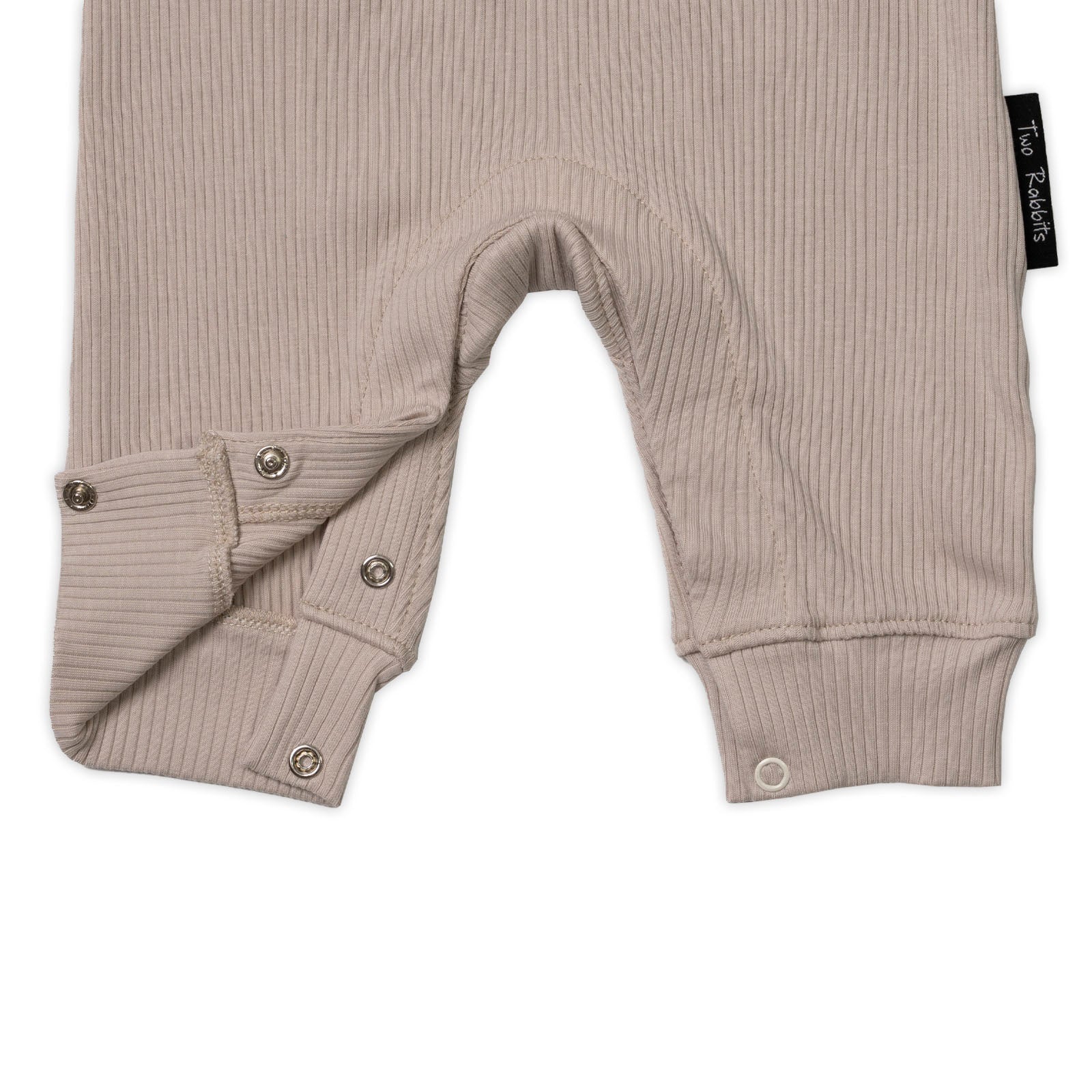 Enterizo Bolsillo Acanalado Taupe
