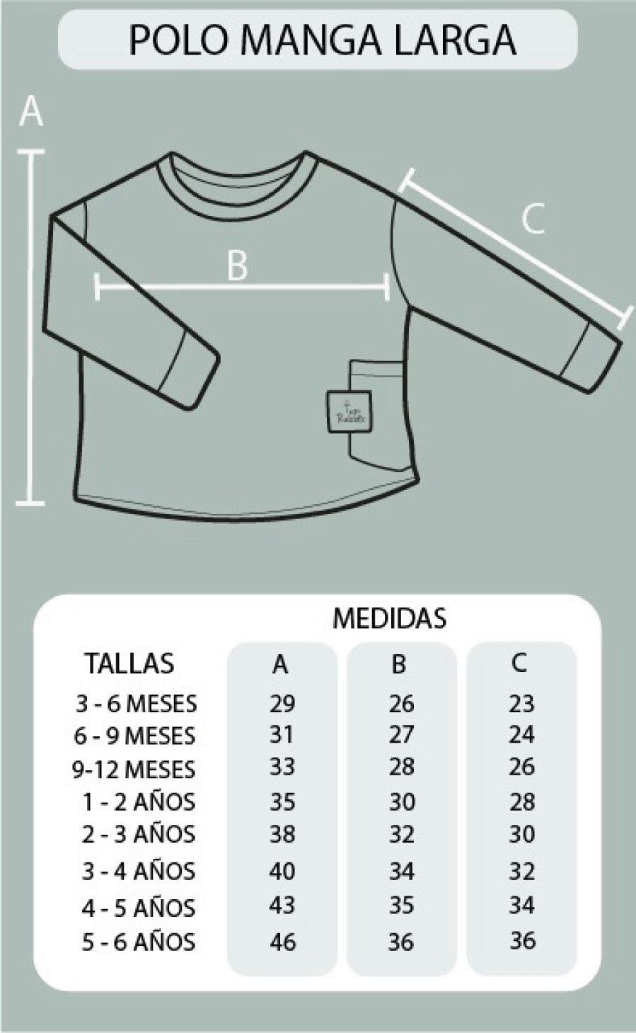 Playera Manga Larga Sky