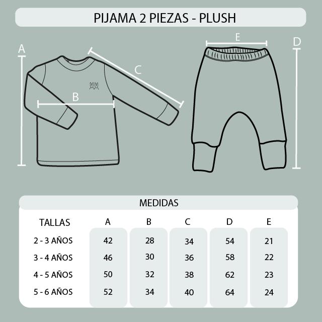 Pijama Afranelada Pink Blossom