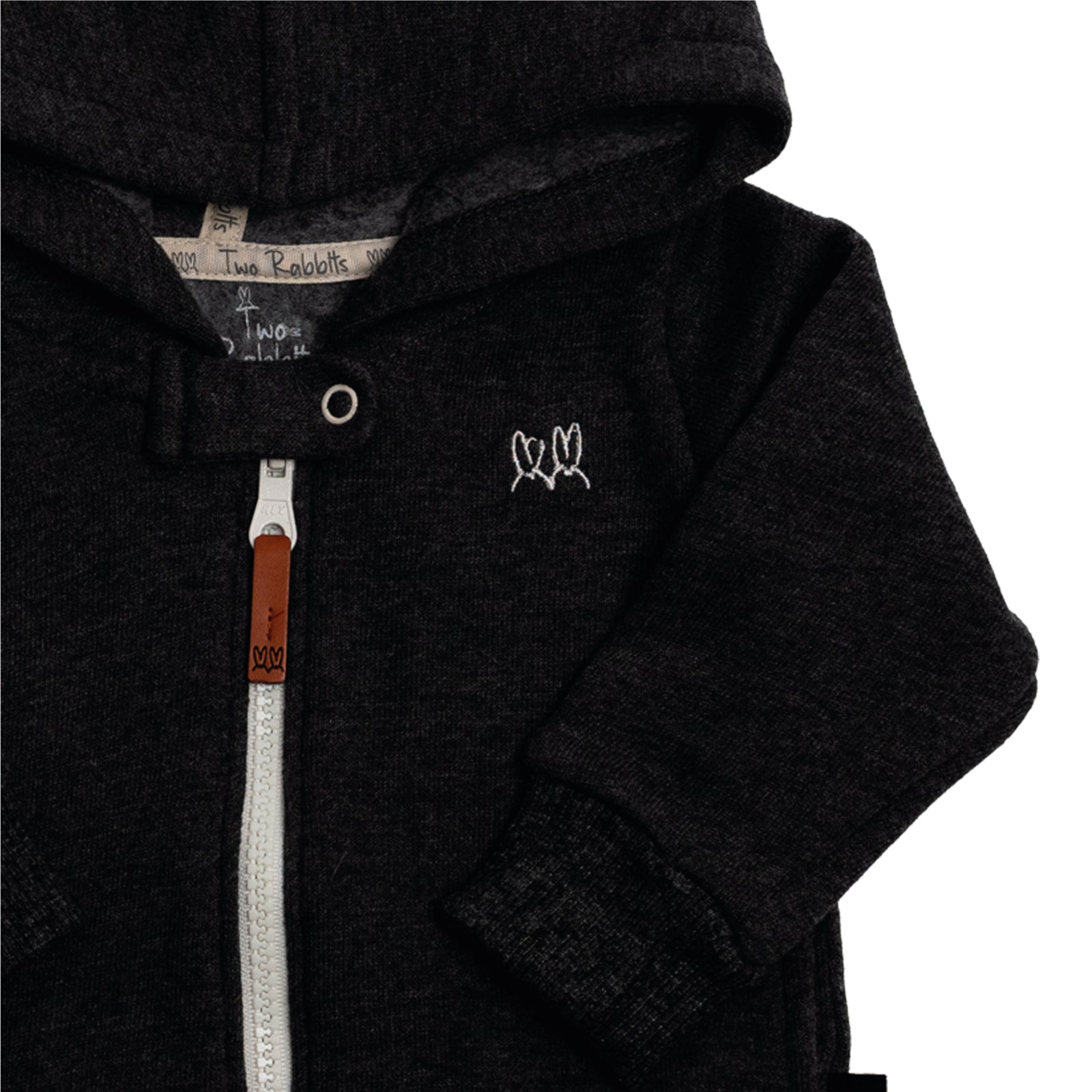 Sudadera Gorro Afranelada Charcoal