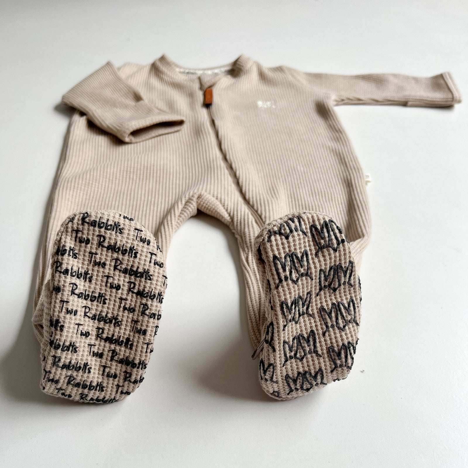 Mameluco Waffle Beige