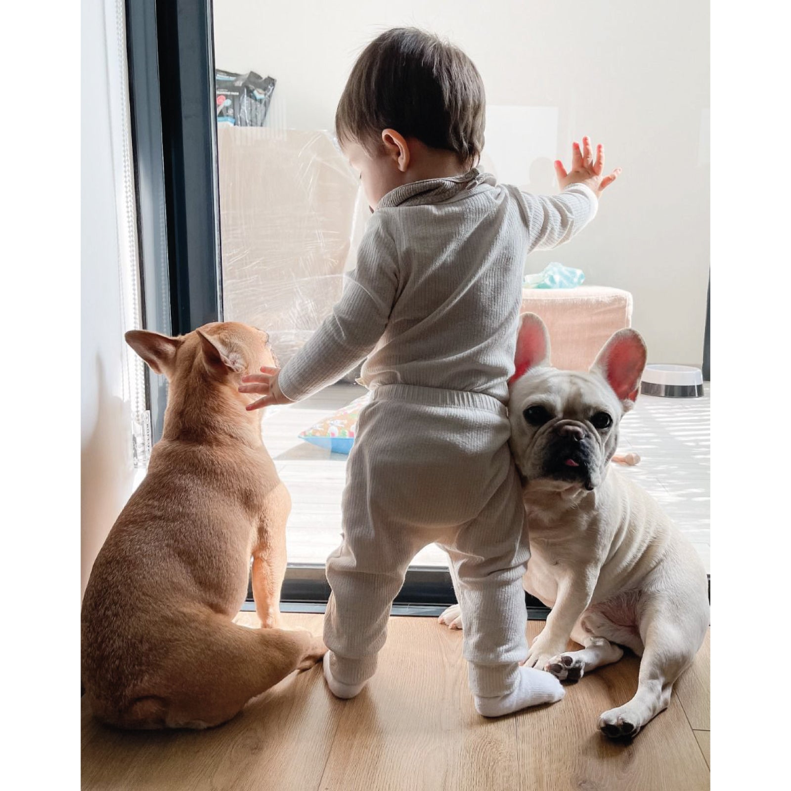 Pañalero Manga Larga Acanalado Vainilla