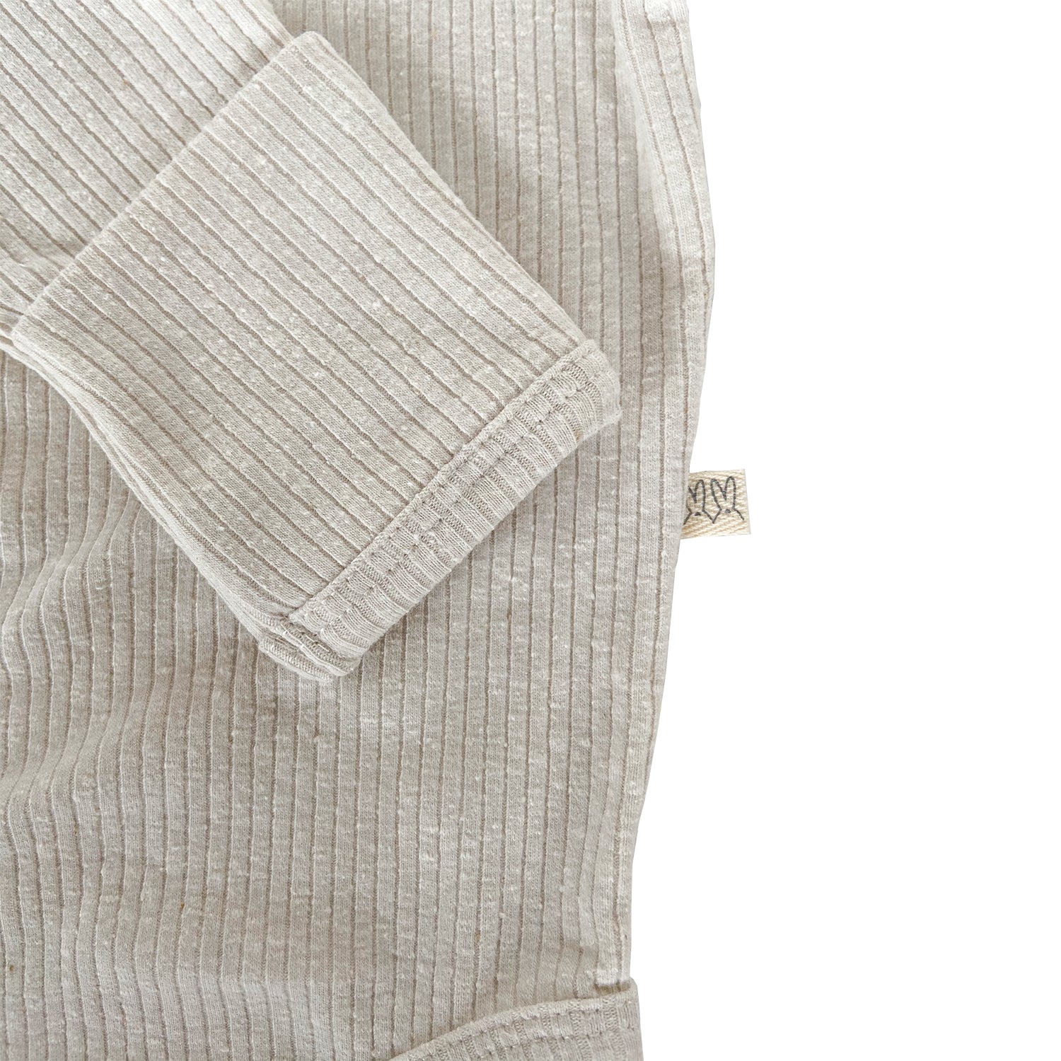 Pañalero Manga Larga Acanalado Vainilla