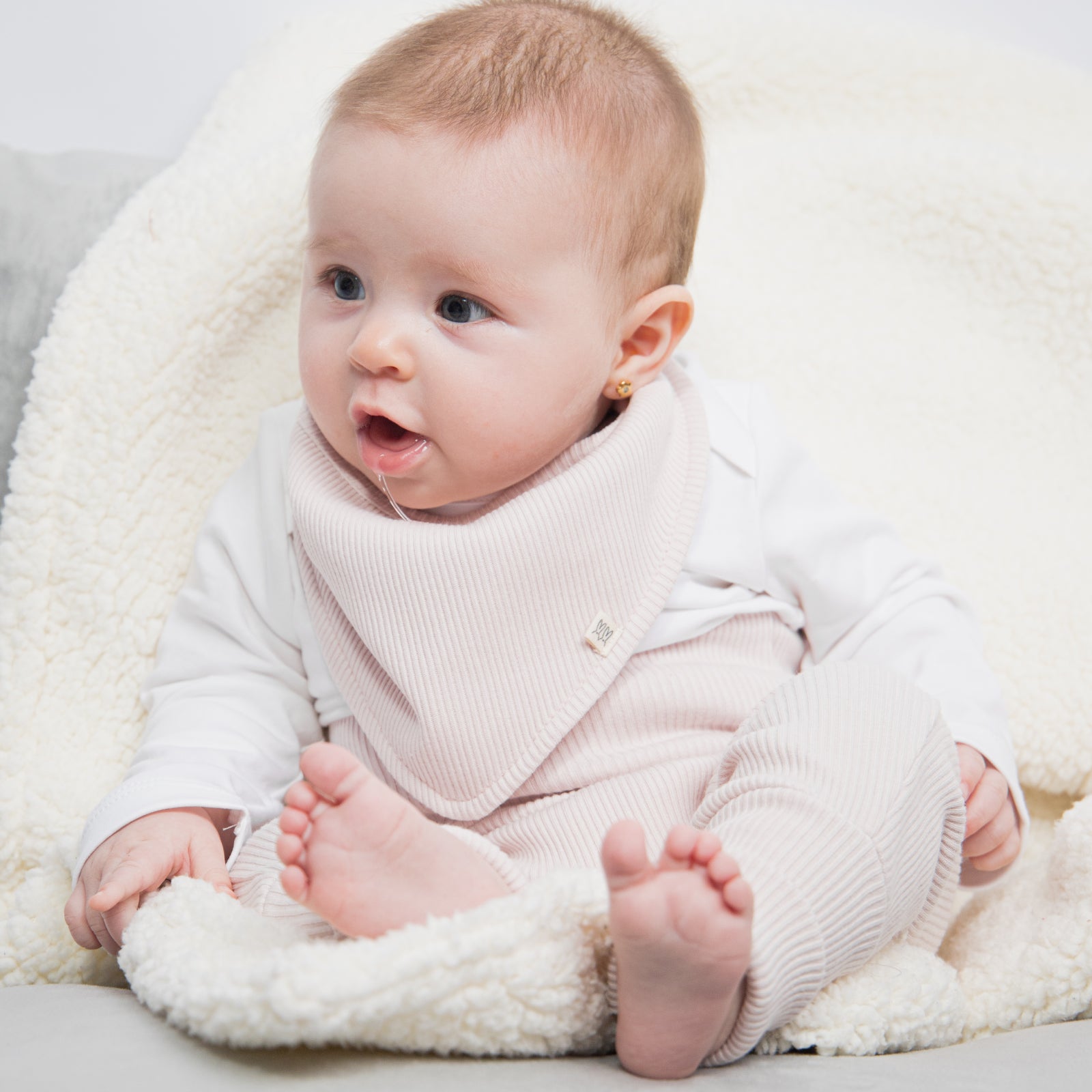 Pants Rib Pink Blossom