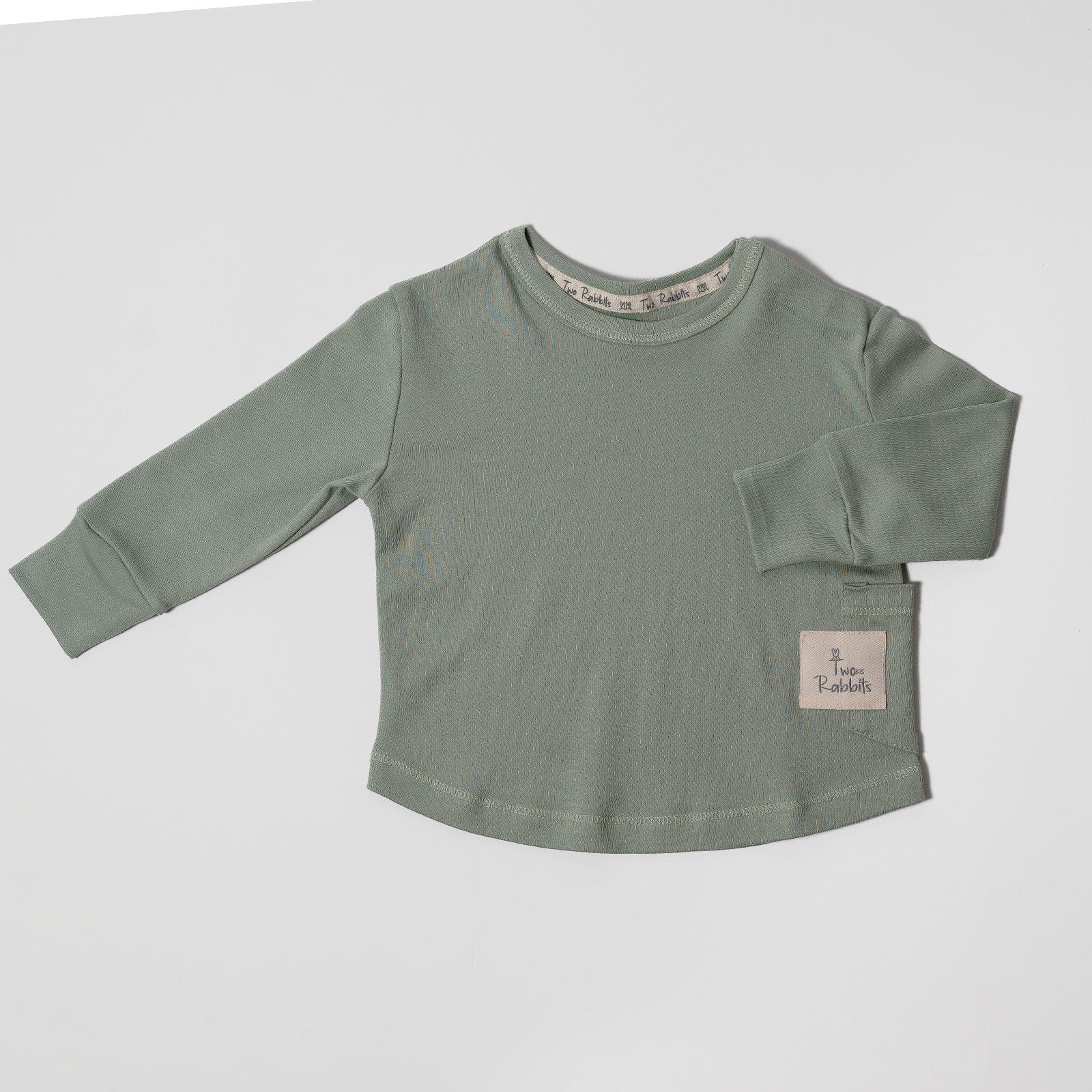 Playera Pima Manga Larga Menta