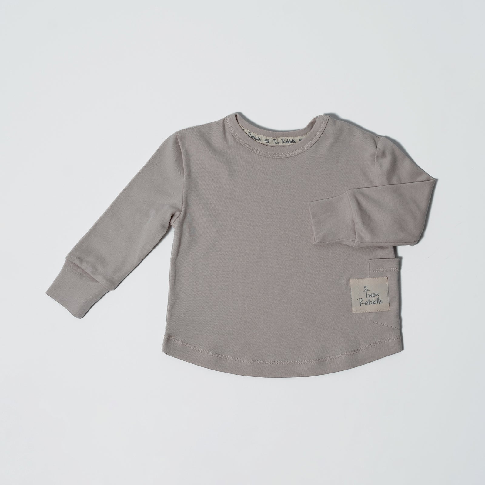 Playera Pima Manga Larga Taupe