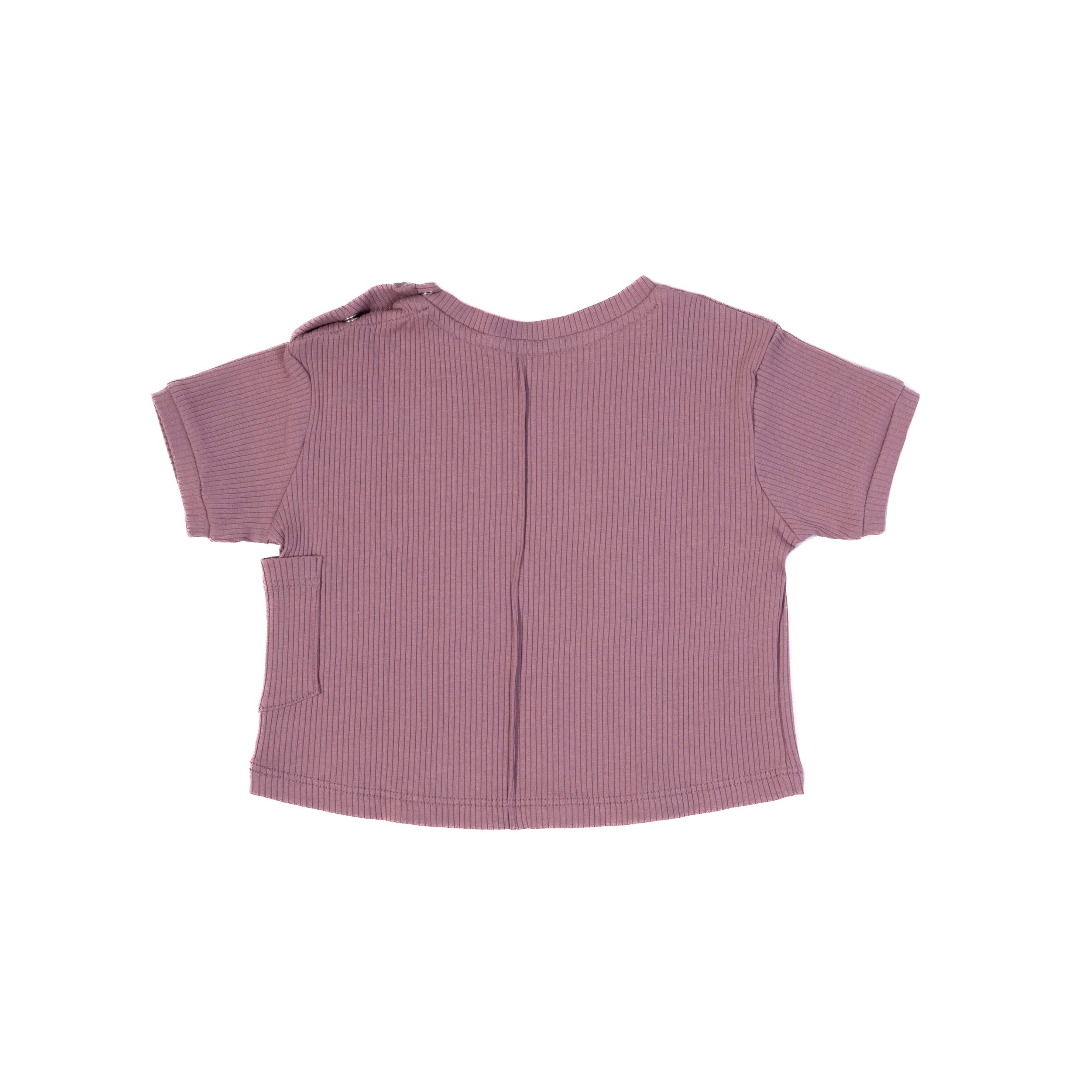 Playera Oversize Acanalado Mauve