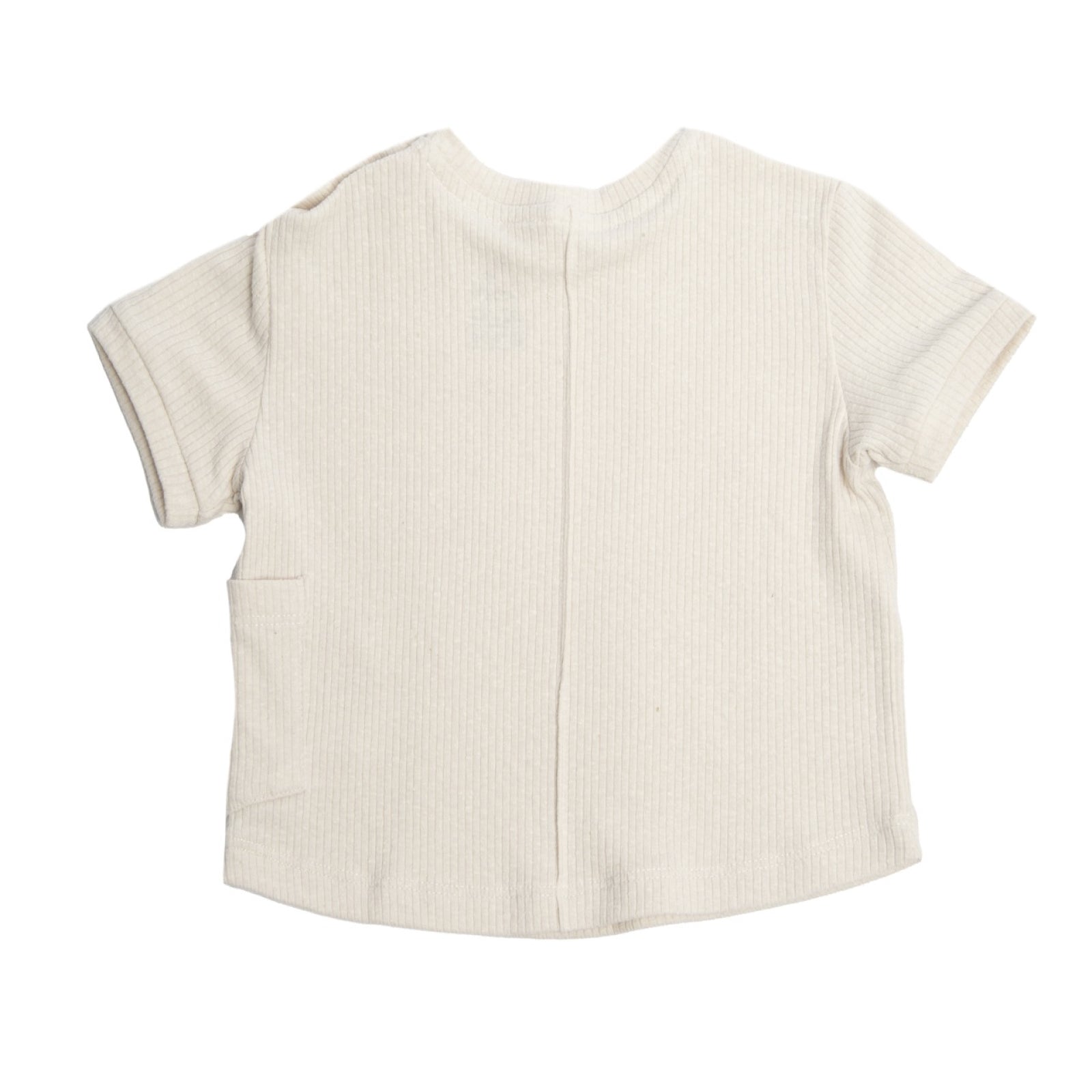 Playera Oversize Acanalado Vainilla