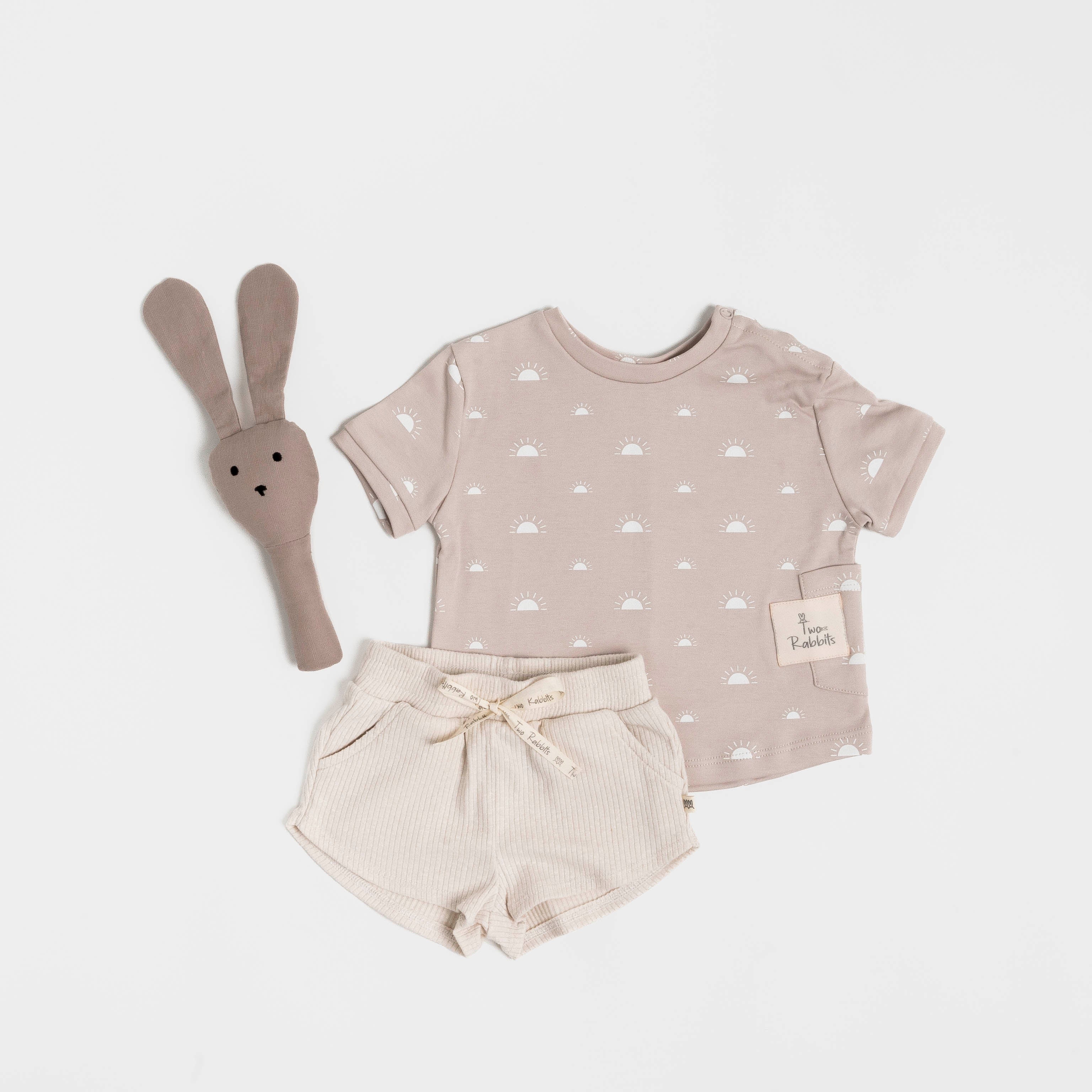 Short Comfy Acanalado Vainilla