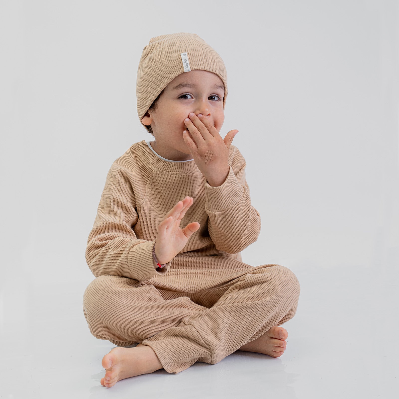 Sudadera Waffle Caramel