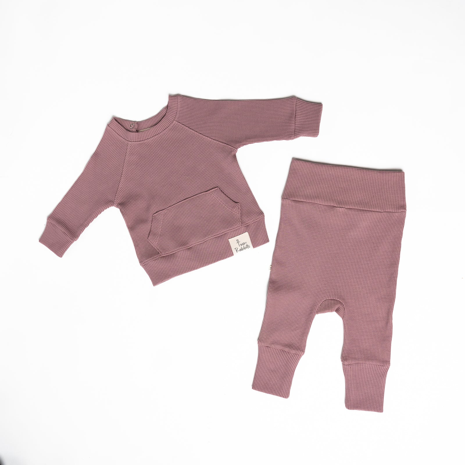 Sudadera Waffle Mauve