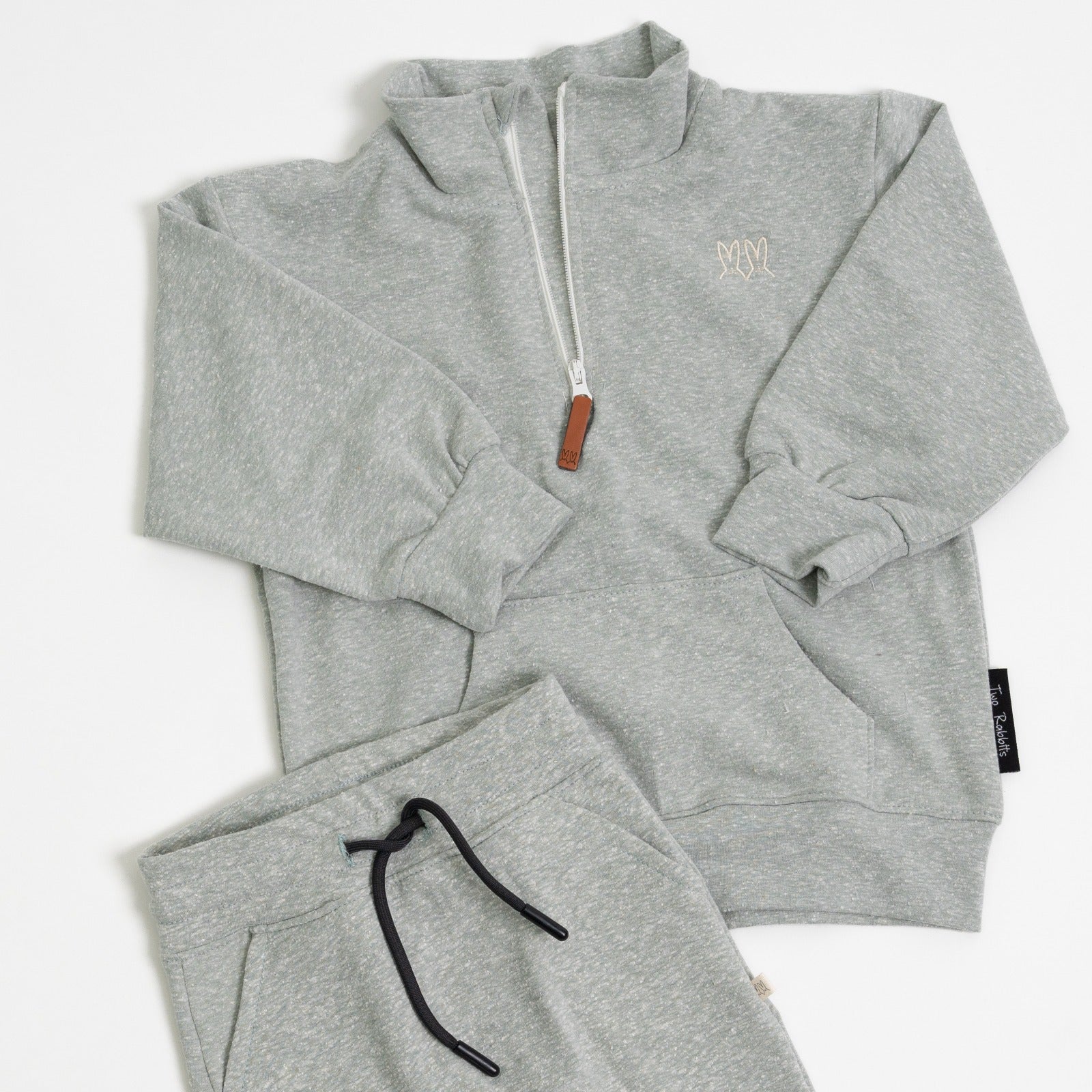 Sudadera Oversize Cierre Eucalipto