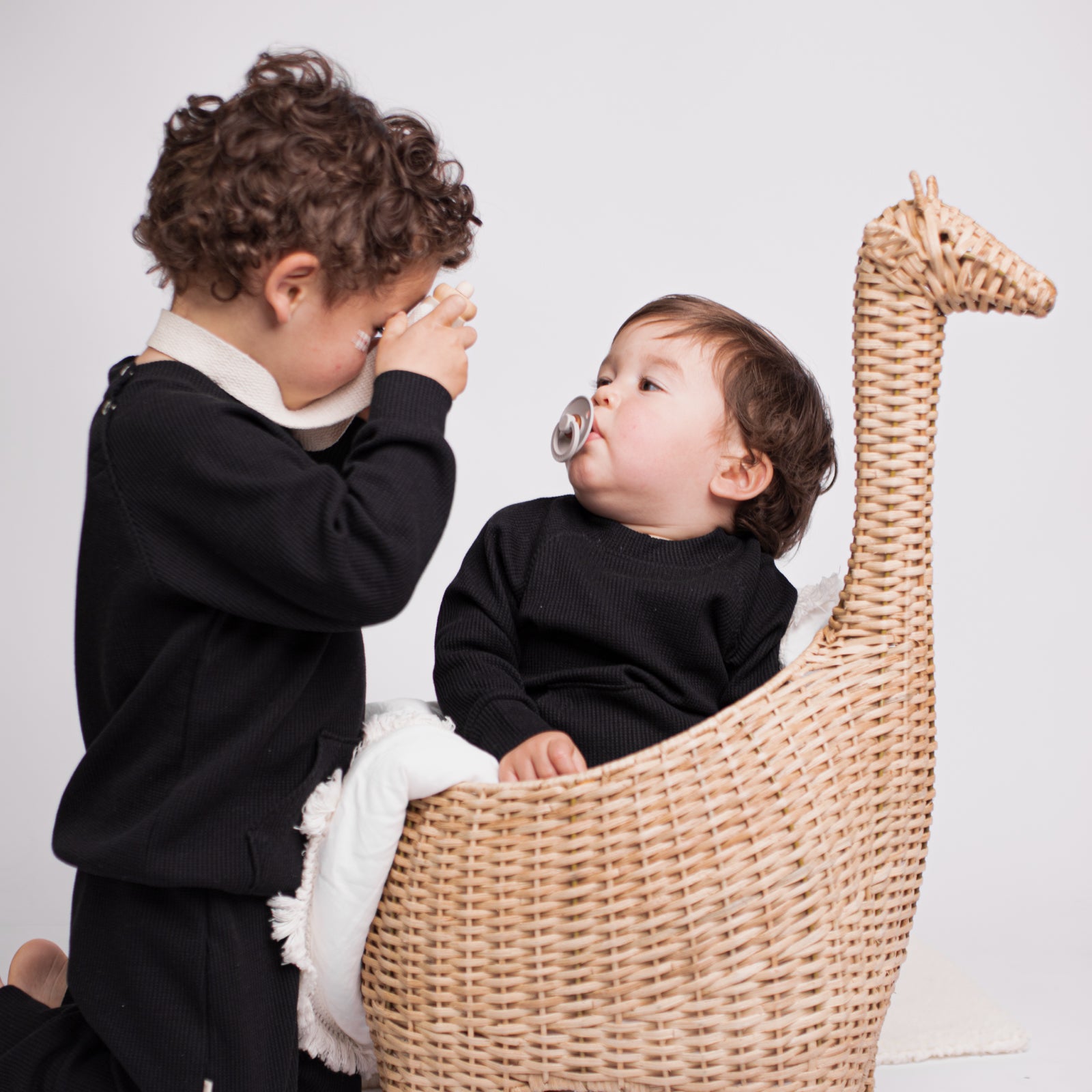 Sudadera Waffle Negro