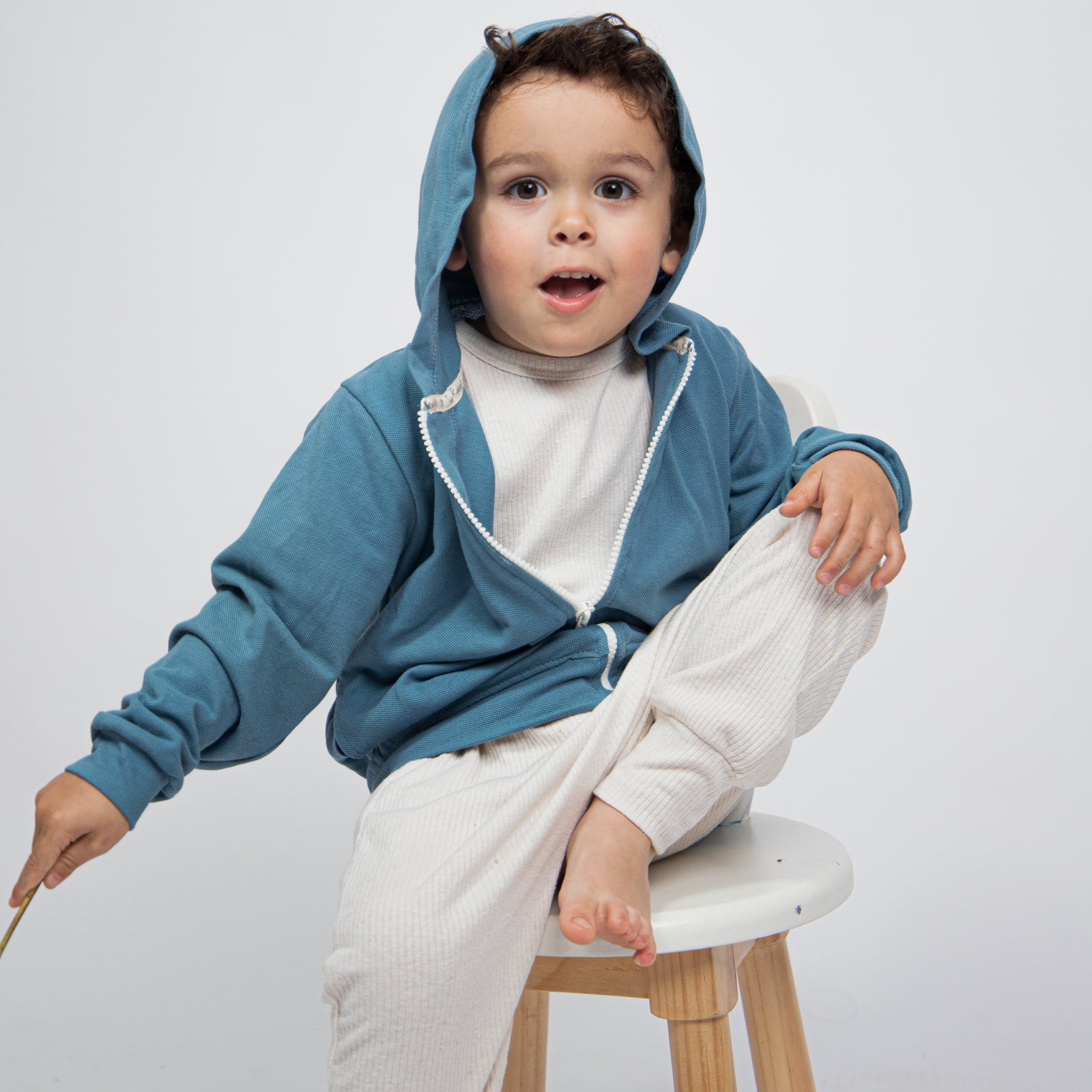 Jogger Acanalado Vainilla