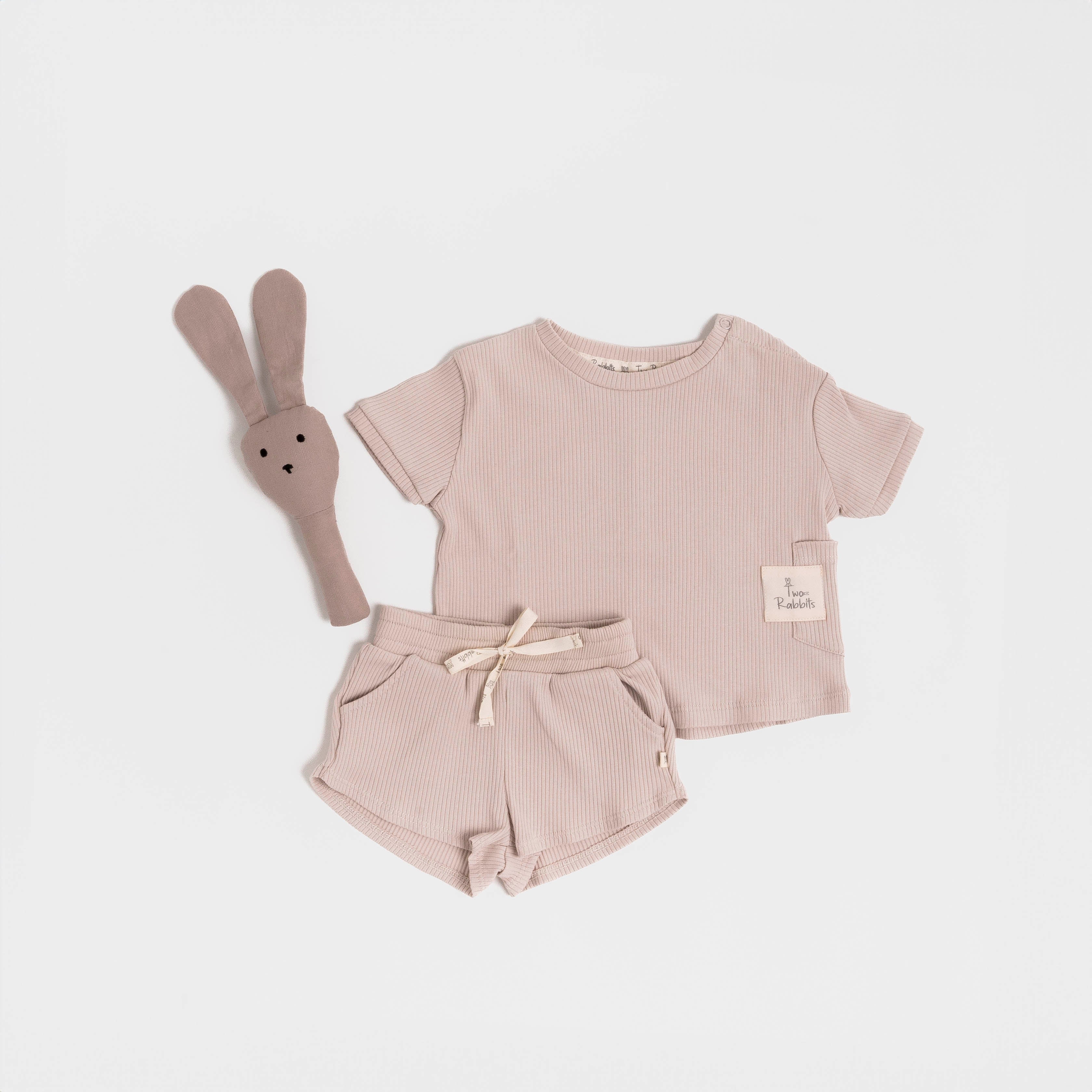 Short Comfy Acanalado Taupe