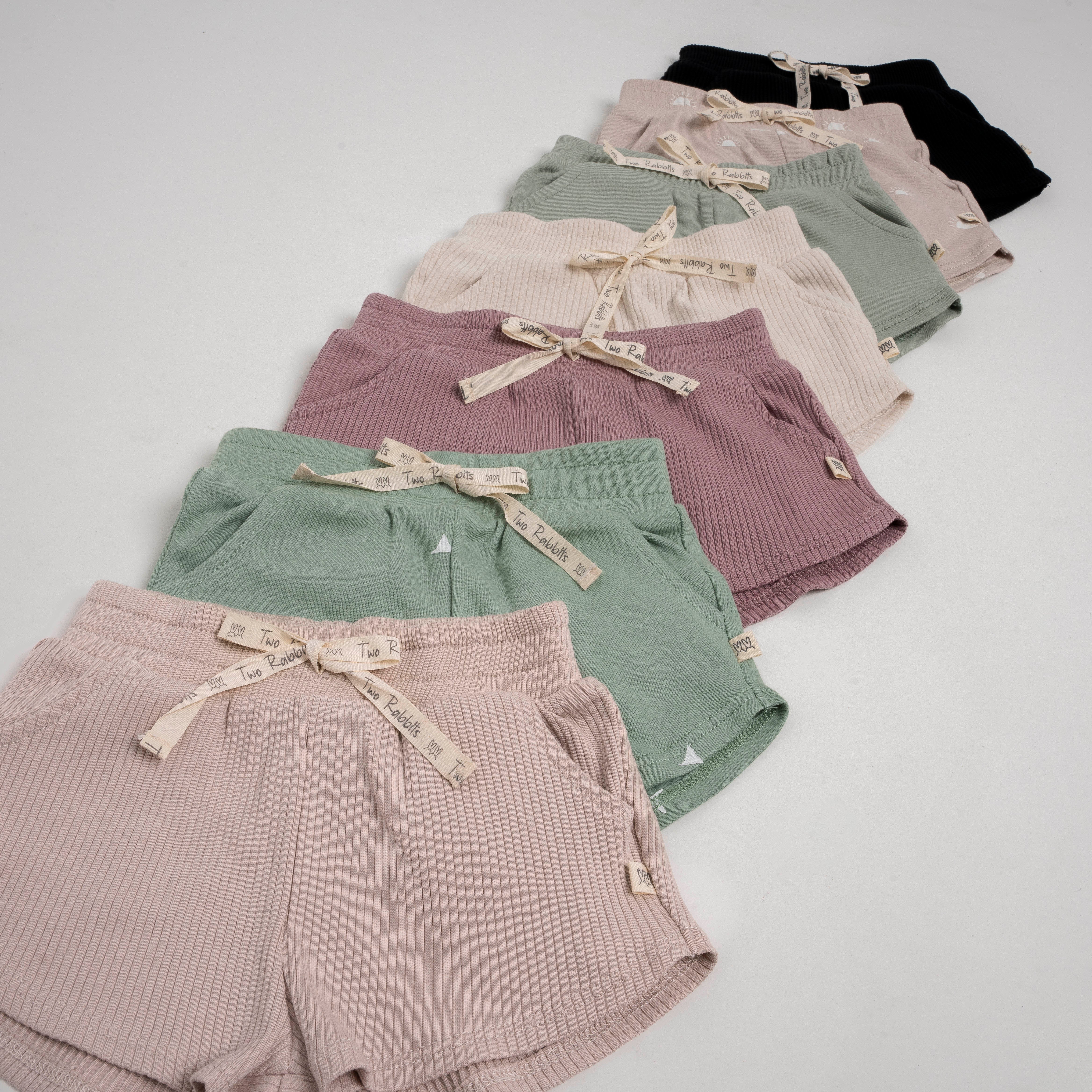 Short Comfy Acanalado Vainilla