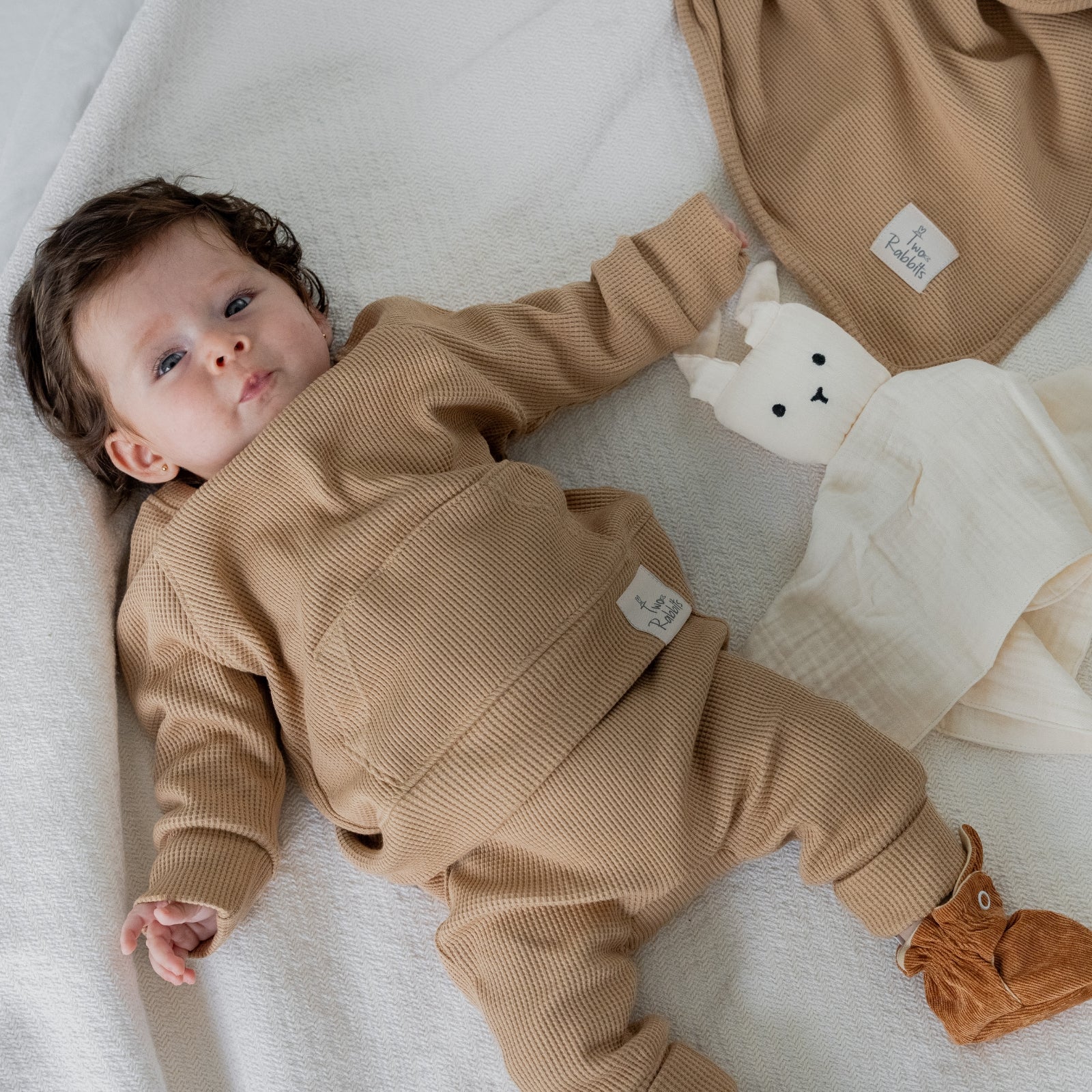 Conjunto Baby Waffle Caramel