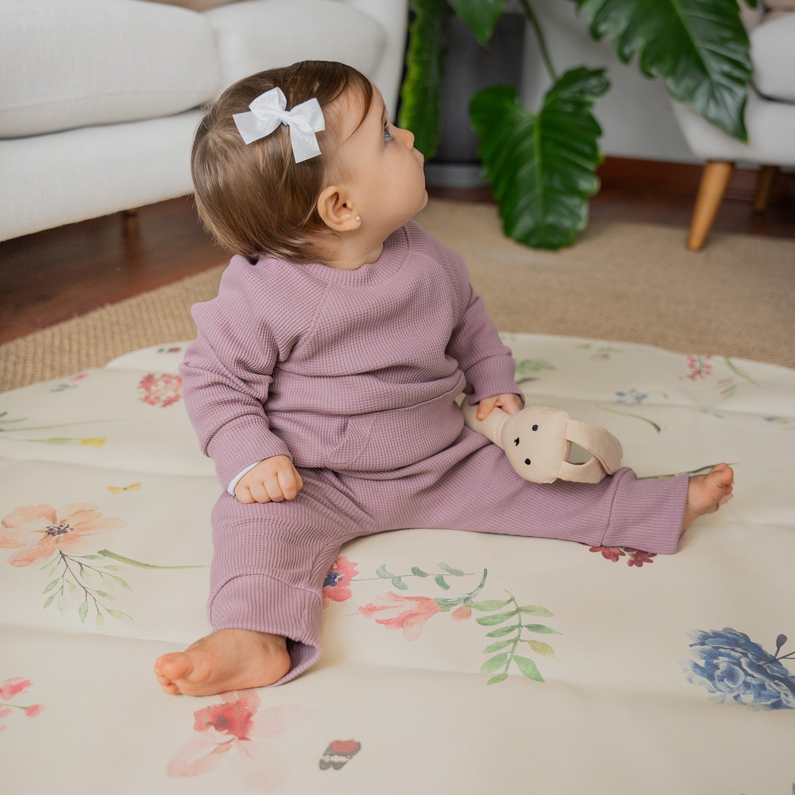 Conjunto Baby Waffle Mauve