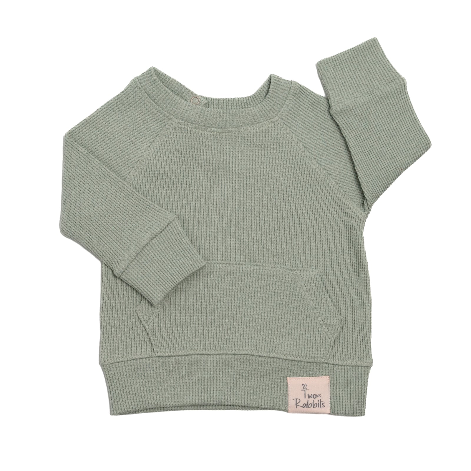 Sudadera Waffle Menta