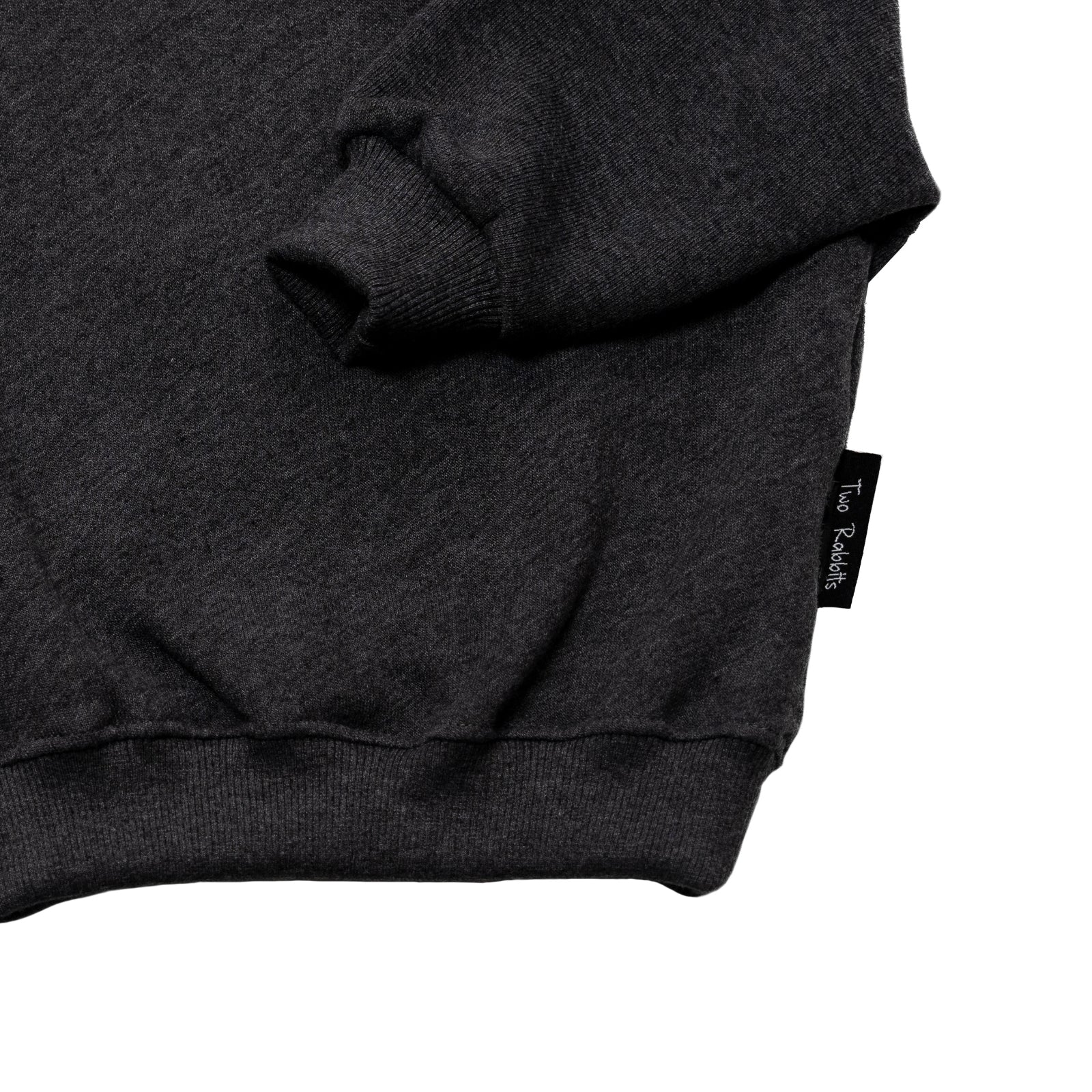 Sudadera Oversize Cuello Alto Charcoal