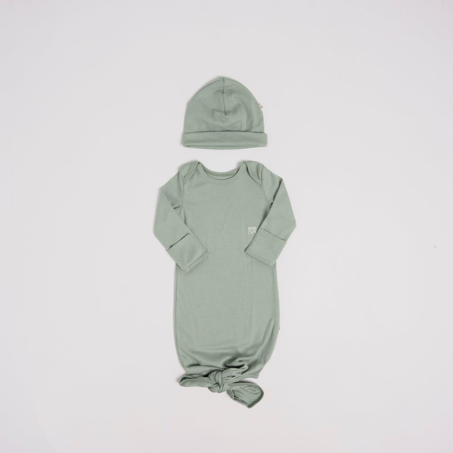 Set Pijama Nudo + Beanie Menta